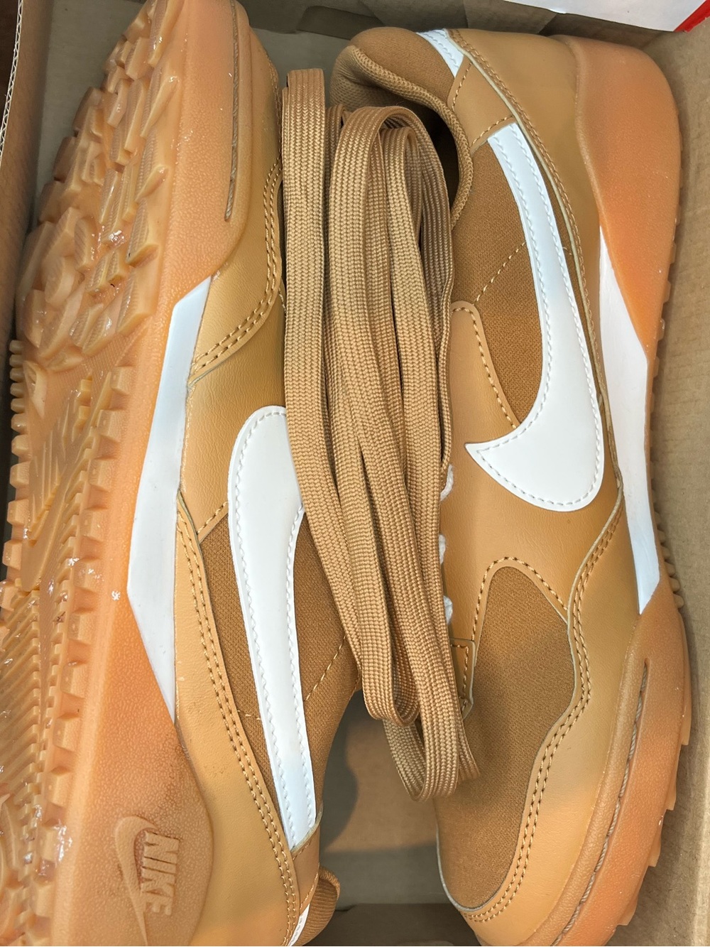 Nike Women’s Brown Sneakers with White Swoosh | Excellent Condition - Picture 12 of 13